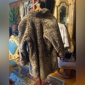 Vintage Cheetah Plush Coat